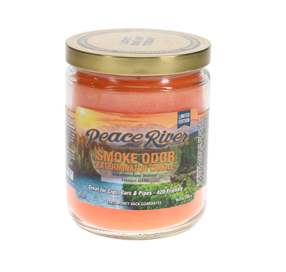 SMOKE ODOR CNDL PEACH RIVER 1CT 13OZ