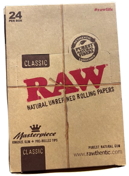 RAW CLASSIC MASTERPIECE ROLLING PAPER 24CT