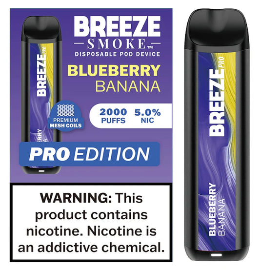 BREEZE SMOKE PRO BLUEBERRY BANANA 2K