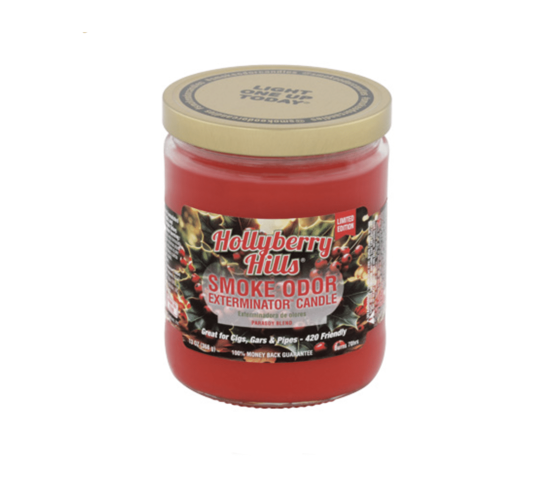 SMOKE ODOR CNDL HOLLY BERRY HILLS 13OZ 1CT