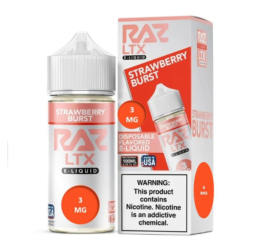 POD JUICE X RAZ STRAWBERRY BURST 3MG 100ML