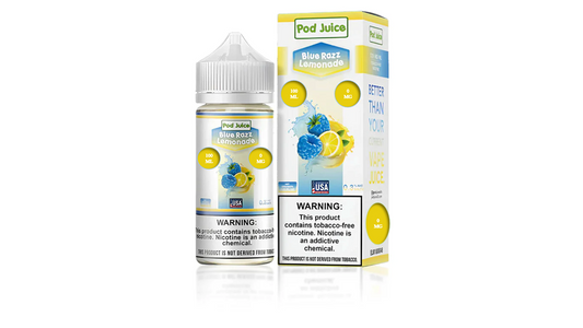 POD JUICE BLUE RAZZ LEMONADE 0MG 100ML