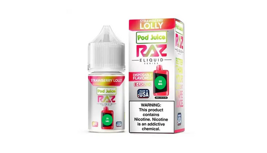 POD JUICE X RAZ STRAWBERRY LOLLY 35MG 30ML