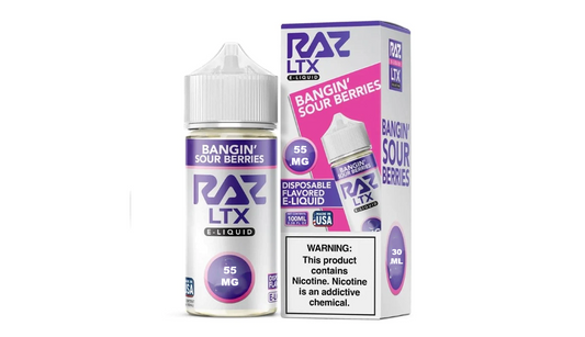 POD JUICE X RAZ BANGIN SOUR BERRIES 55MG 30ML