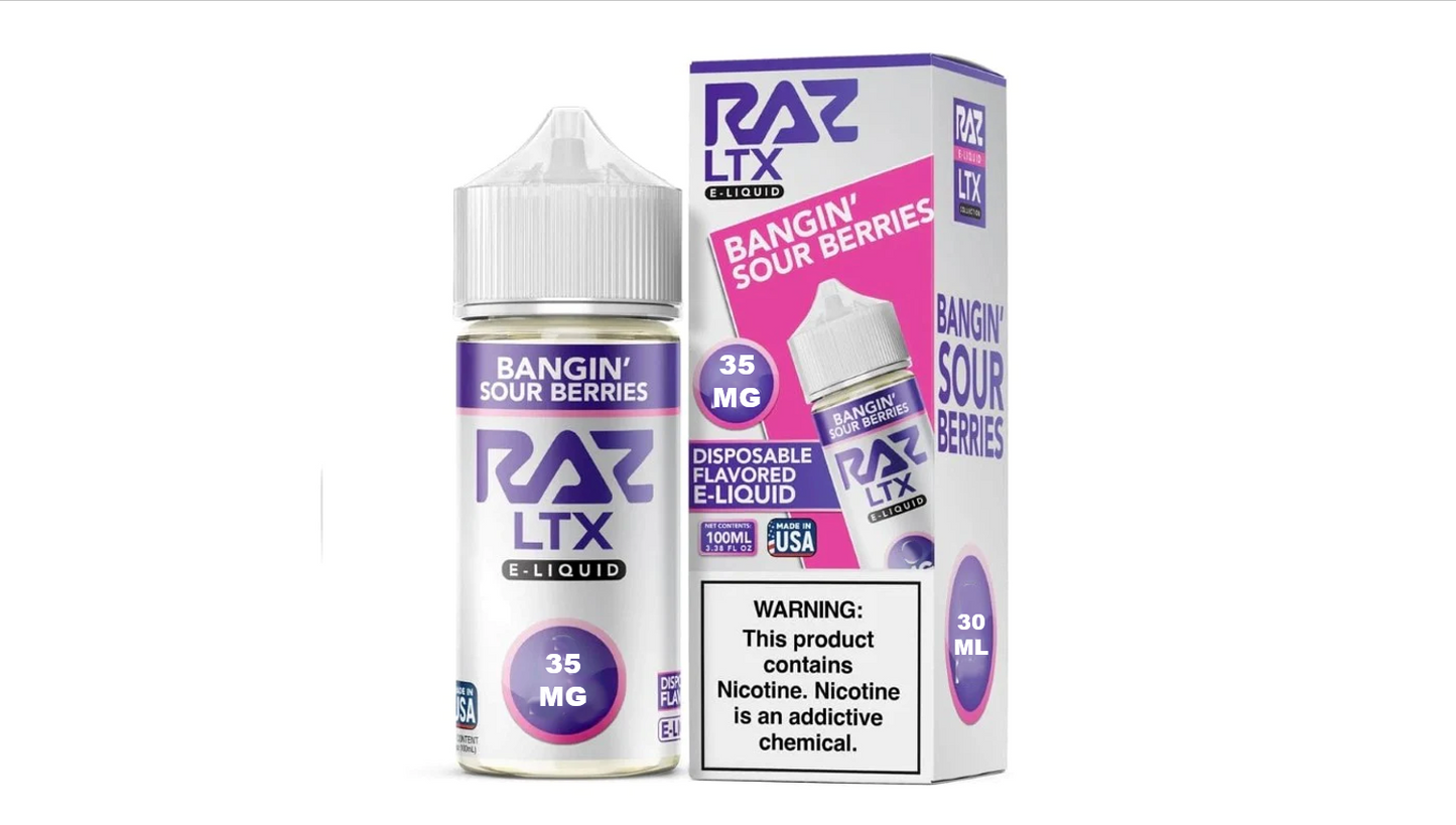 POD JUICE SALT BANGIN SOUR BERRIES 35MG 30ML