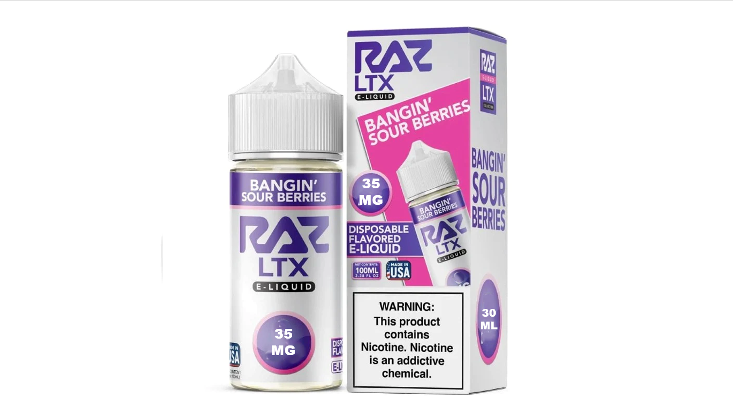 POD JUICE SALT BANGIN SOUR BERRIES 35MG 30ML