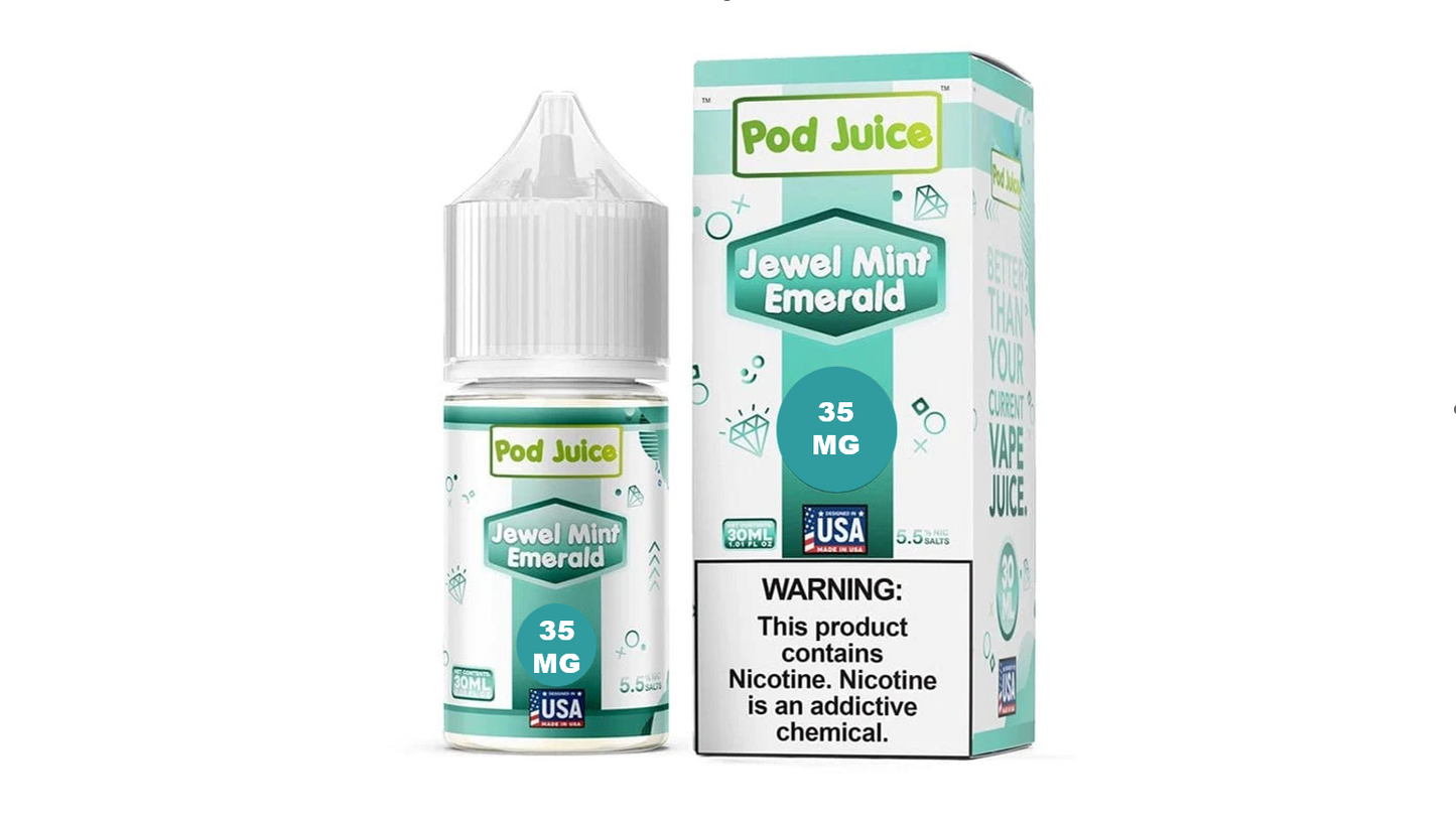 POD JUICE JEWEL MINT EMERALD 35MG 30ML