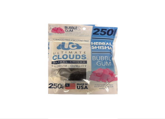 ULTIMATE CLOUDS HERBAL BUBBLE GUM SHISHA 250GM