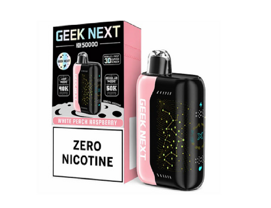 GEEK NEXT X50000 ZERO NICWHITE PEACH RASPBERRY 50K