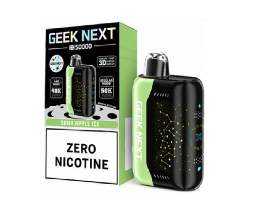 GEEK NEXT X50000 ZERO NIC SOUR APPLE ICE 50K