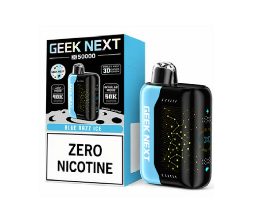 GEEK NEXT X50000 ZERO NIC BLUE RAZZ ICE 50K