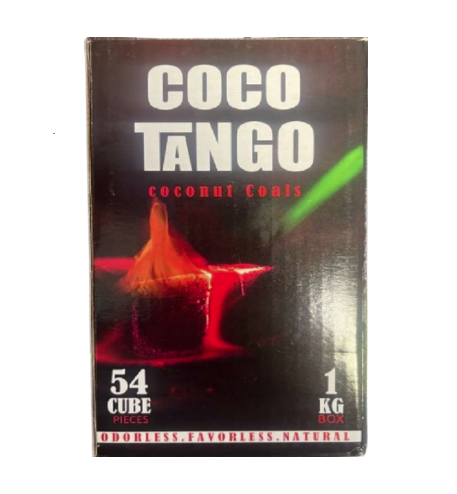 COCO TANGO COCONUT COALS 54 CUBE 1KG