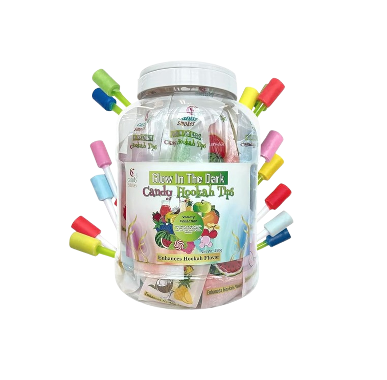 GLOW IN DARK CANDY HOOKAH TIPS