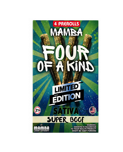 MAMBA FOUR OF A KIND PROLL SUPER LMTD EDTN BOOF SATIVA 2GM