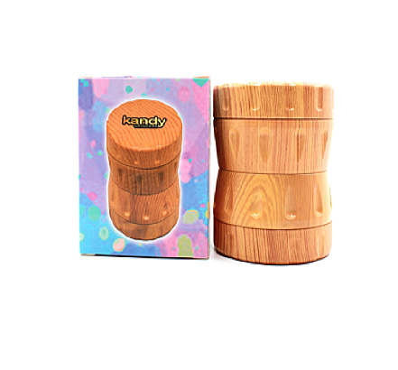KANDY WOODEN GRINDER 68MM 4PTS DRUM BARREL SHAPE-68MM