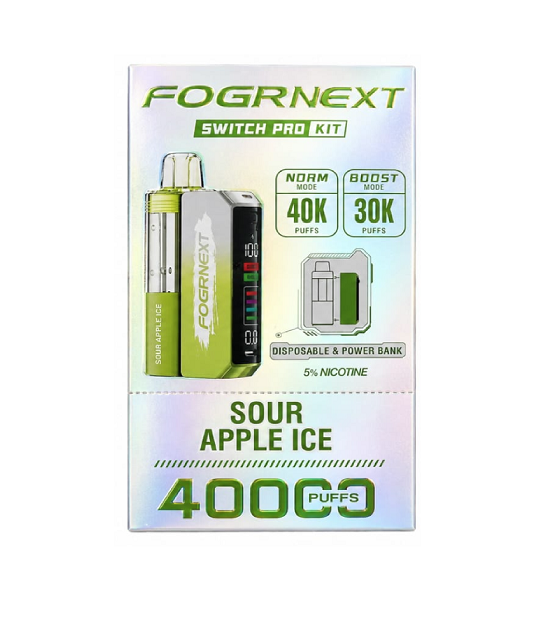 FOGERNEXT SWITCH PRO KIT SOUR APPLE ICE 40K