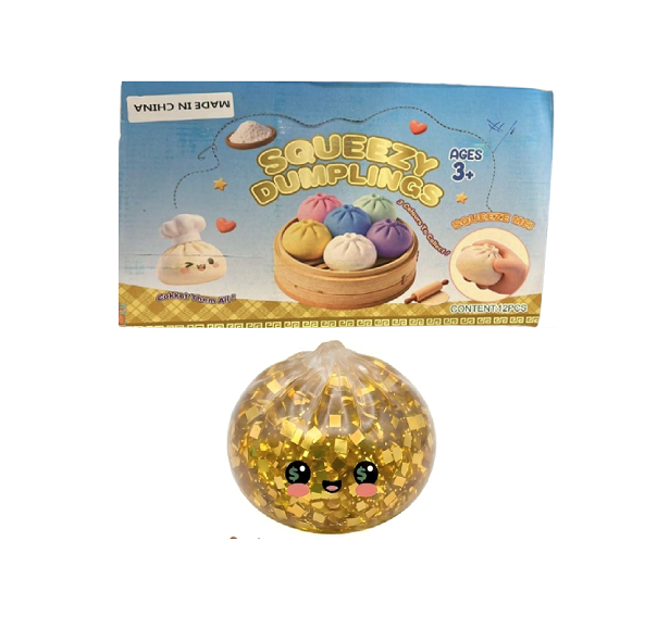 SQUEEZY DUMPLING GOLDEN GLITTER COLOR 12CT