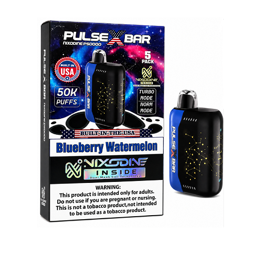 PULSE X BAR NIXODINE BLUEBERRY WATERMELON 50K