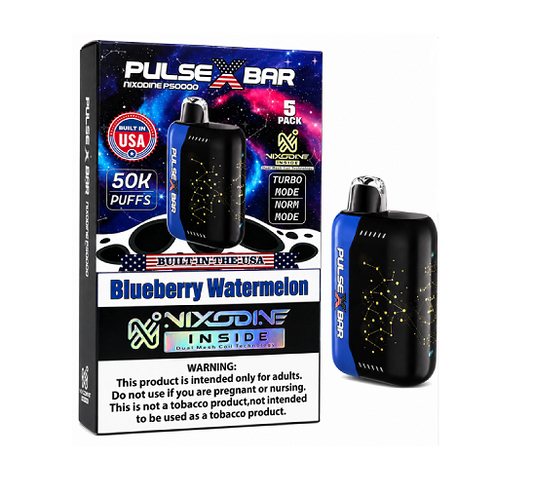 PULSE X BAR NIXODINE BLUEBERRY WATERMELON 50K
