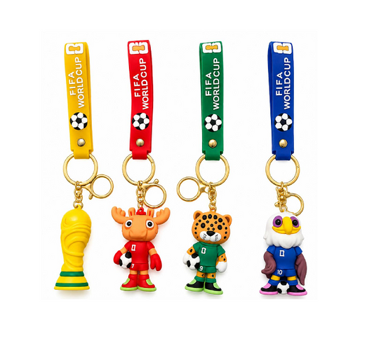 FIFA WORLD CUP KEYCHAINS ASSORTED DESIGN & COLORS