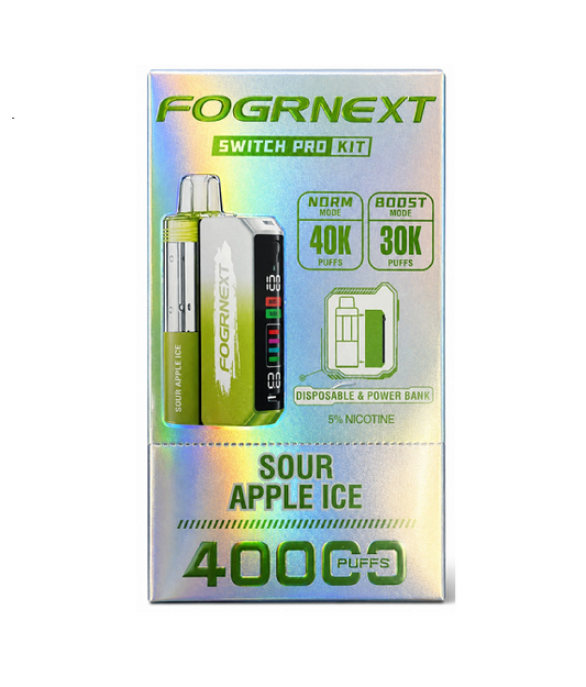 FOGRNEXT SWITCH PRO POD SOUR APPLE ICE 40K