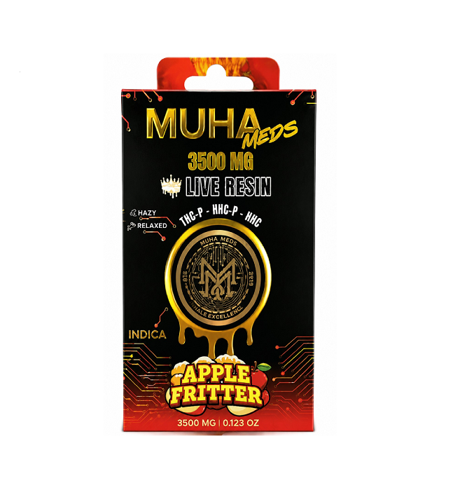 MUHA MEDS LIVE RESIN THC P HHC APPLE FRITTER IND 3500MG