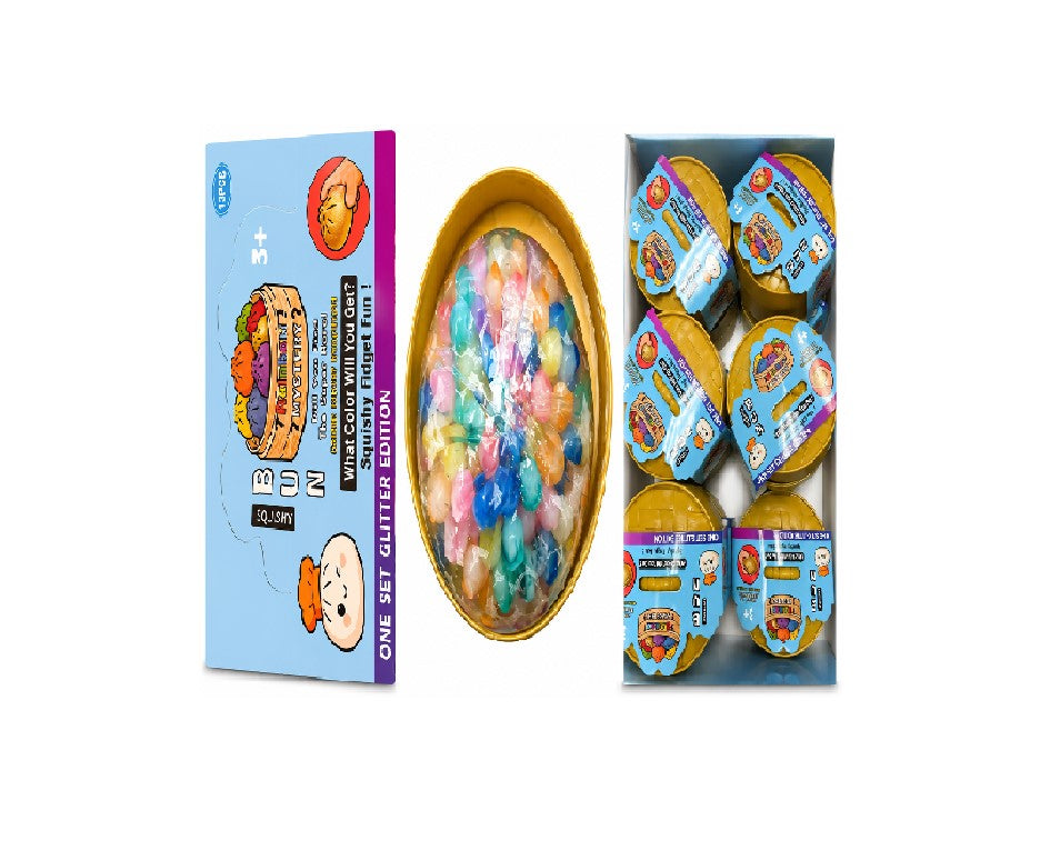 SQUISHY BUN DUMPLING MIX COLOR BALL 12CT