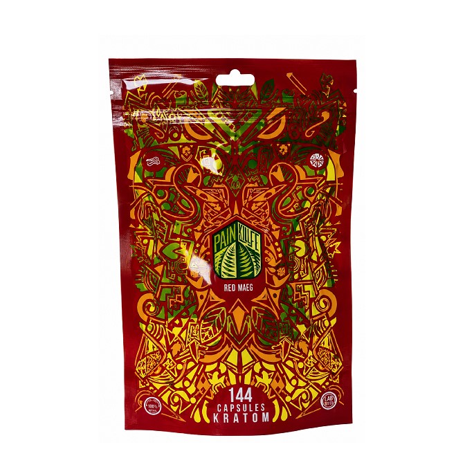 PAIN OUT KRATOM RED BALI CAPSULE 144CT