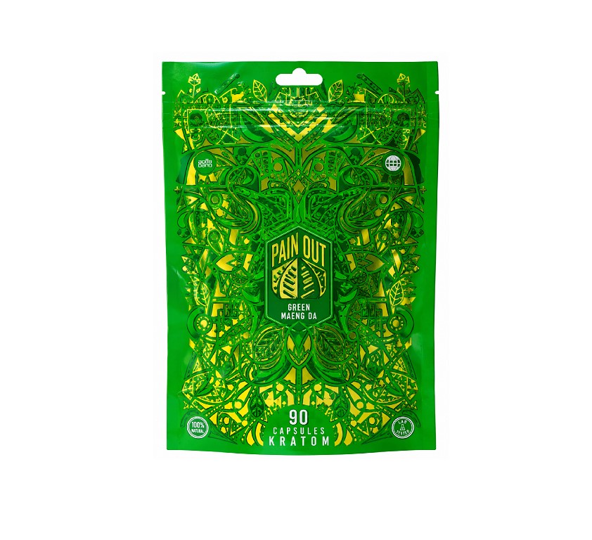 PAIN OUT KRATOM GREEN MALAY CAPSULE 90CT