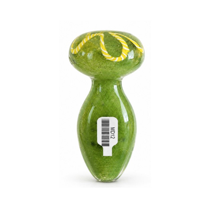 4IN LEAF HANDPIPE CARVING FRIT ART MD12