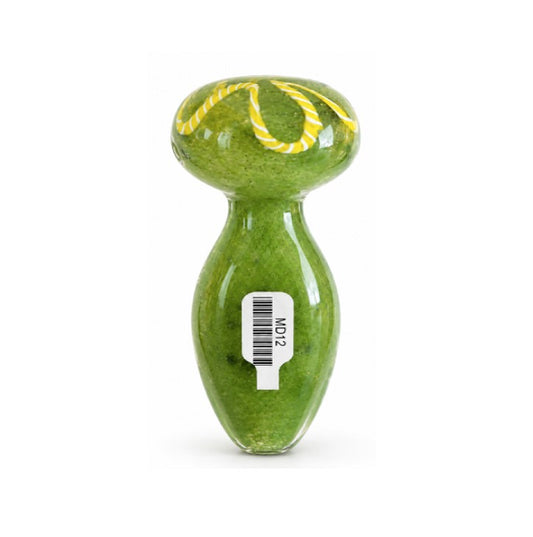 4IN LEAF HANDPIPE CARVING FRIT ART MD12