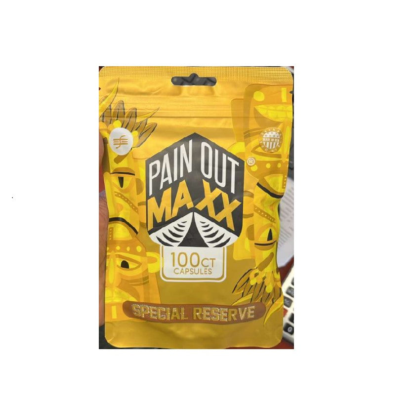 PAIN OUT MAXX KRATOM SPECIAL RESERVE CAPSULES 100CT