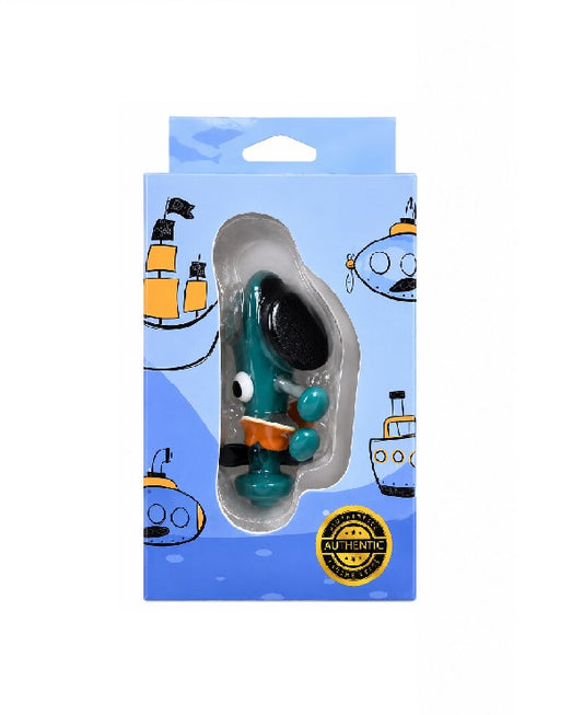 CHEECH GLASS 4* SEA HORSE HAND PIPE CH PIPE 236 OR