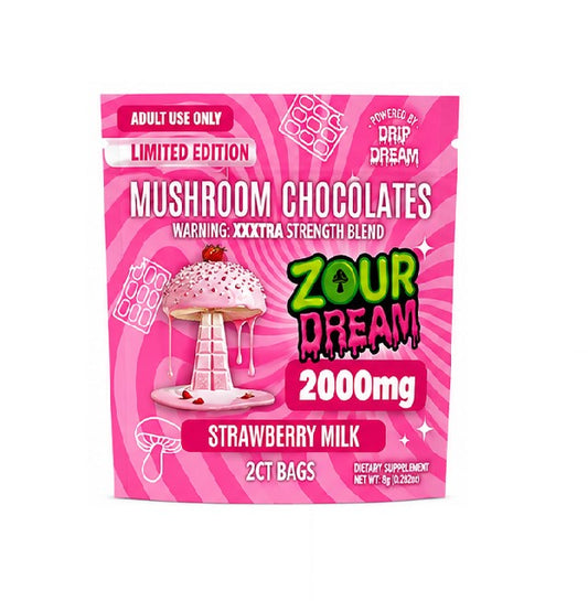 ZOUR DREAM MUSHRM CHOCOLATE STRAWBERRY MILK 60000MG