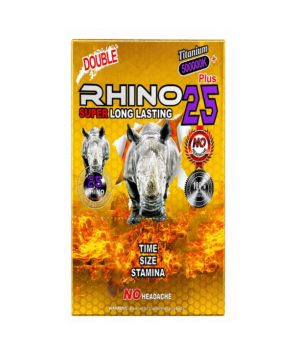 RHINO 25 TITANIUM 500000K PLUS 24CT