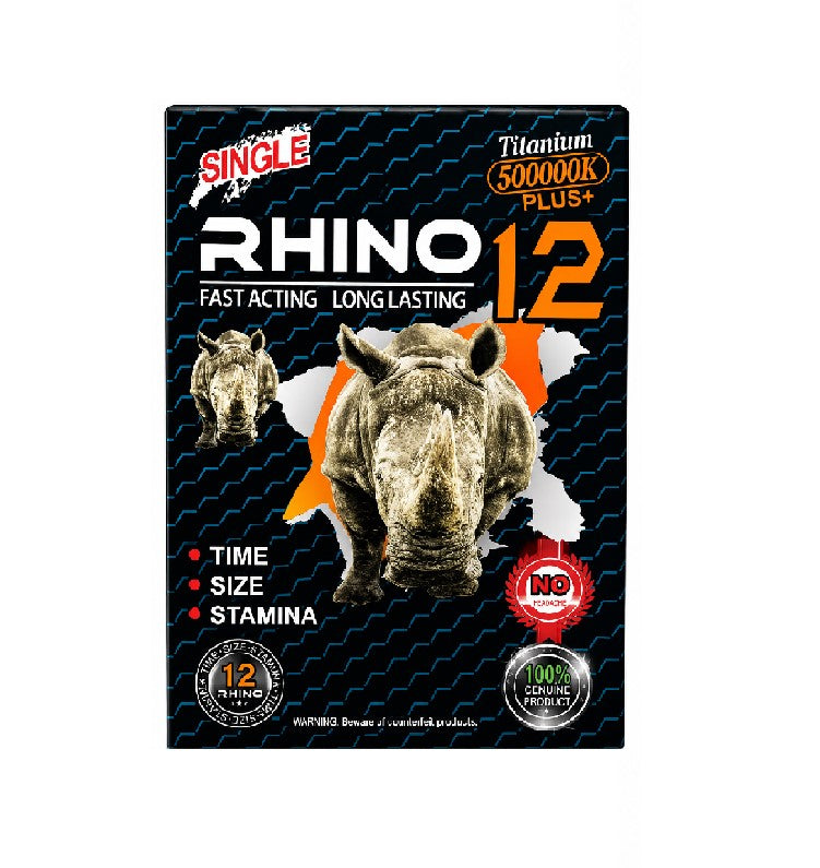 RHINO 12 FAST ACTING TITANIUM 500000K PLUS 24CT