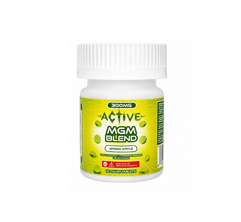ACTIVE MGM BLEND GREEN APPLE 300MG 10CT
