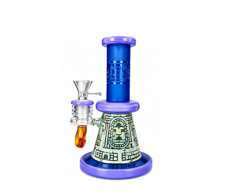 WATERPIPE MAYAN ETCHED DRIP ART 6356