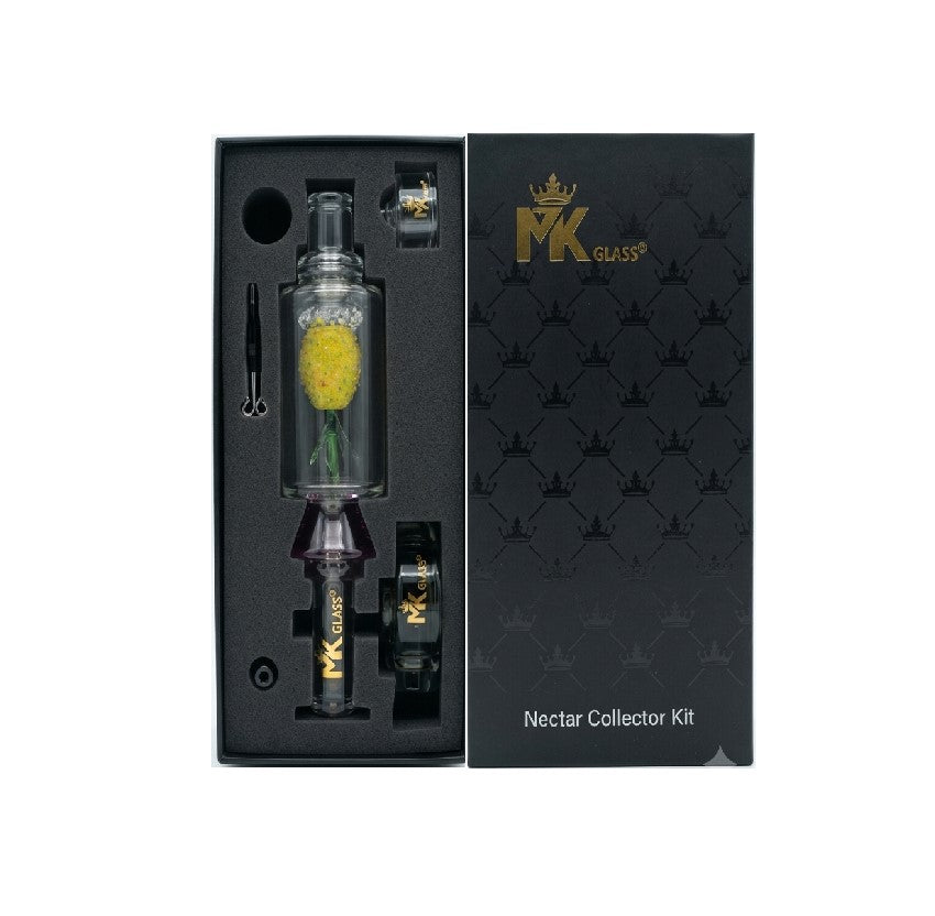 MK GLASS PINEAPPLE NECTAR COLLECTOR KT