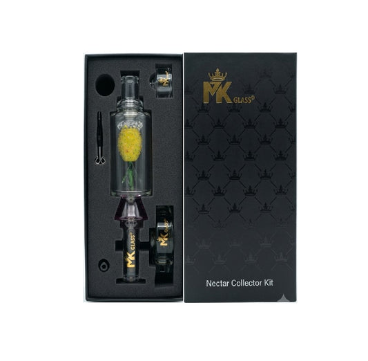 MK GLASS PINEAPPLE NECTAR COLLECTOR KT