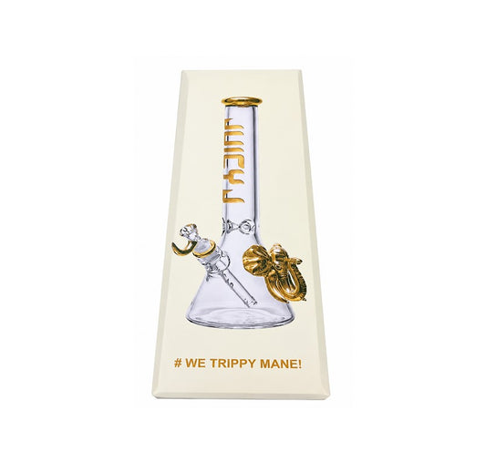 JUICY JAY GOLD ELEPHANT BEAKER GOLD PLATED LOGO 00892