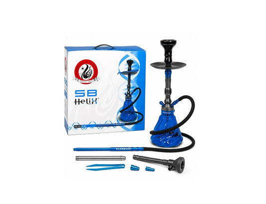STARBUZ SB HELIX HOOKAH BLUE COLOR