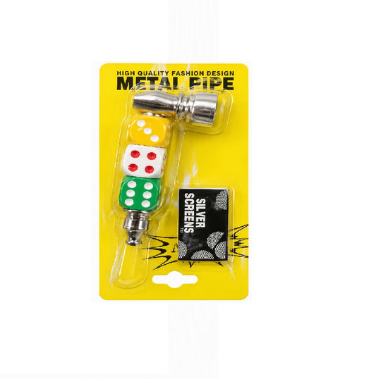 METAL HANDPIPE DICE DESIGN 6090 1CT