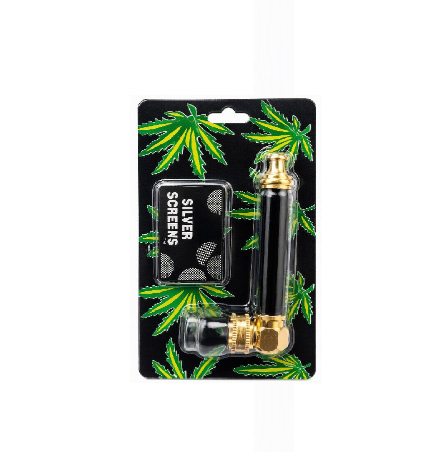 METAL HANDPIPE SILVER SCREENS W/GEAR HEAD 6335 1CT