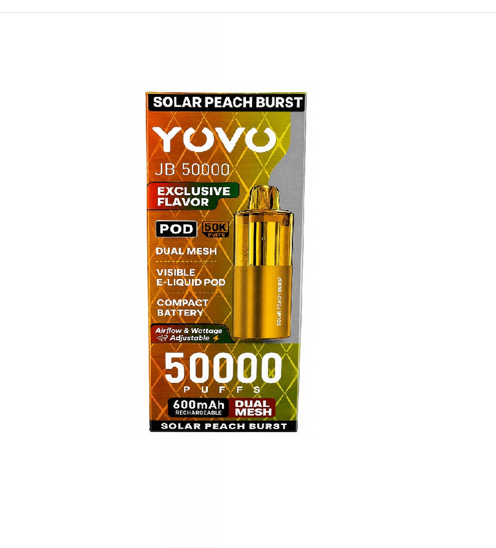 YOVO JB50000 POD SOLAR PEACH BURST 50K