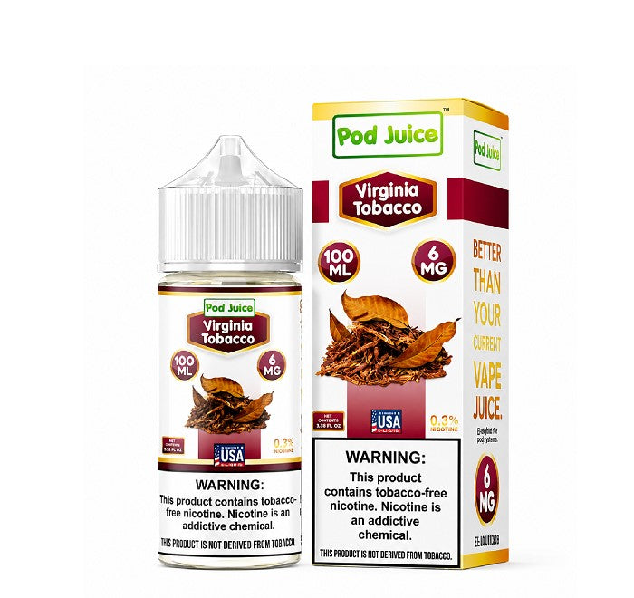 POD JUICE VIRGINIA TOBACCO 6MG 100ML