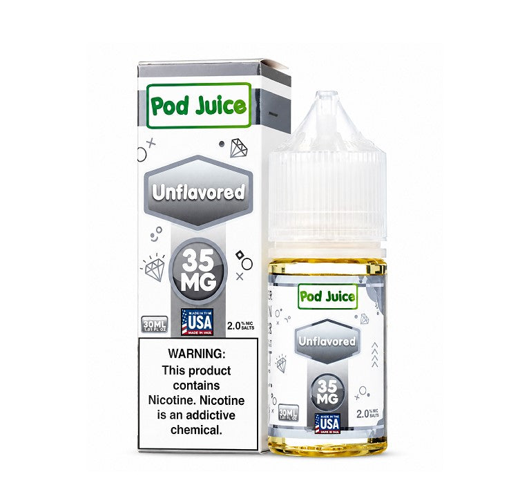 POD JUICE SALT UNFLAVORED 35MG 30ML