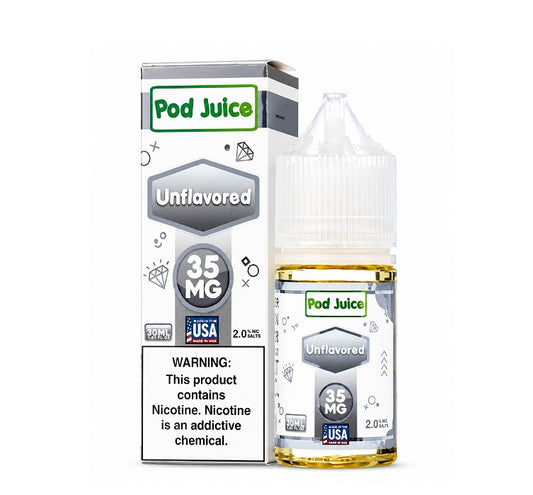 POD JUICE SALT UNFLAVORED 35MG 30ML