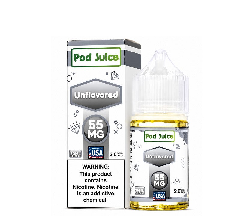 POD JUICE SALT UNFLAVRD 55MG 30ML