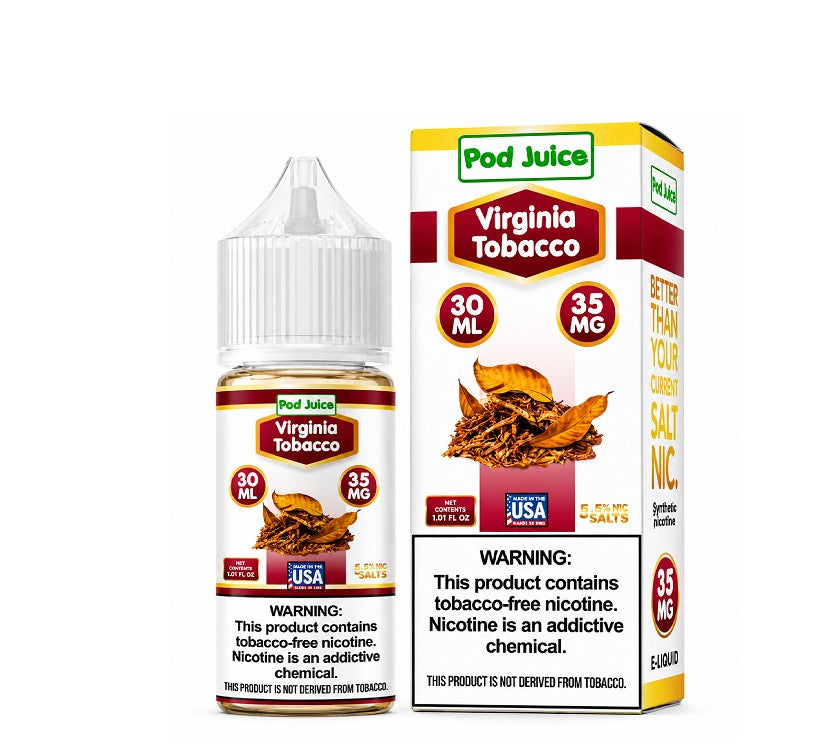 POD JUICE VIRGINIA TOBACCO 35MG 30ML